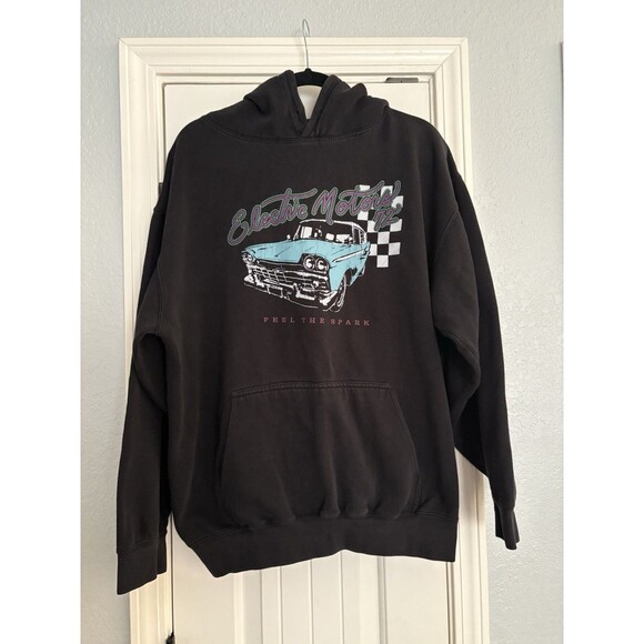 John Galt Sweatshirt Mens One Size OS Black Electric Motors 72' California - Picture 1 of 5